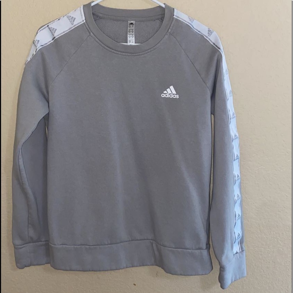 Adidas women’s grey crew neck